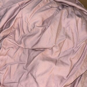 Dusty pink crib skirt